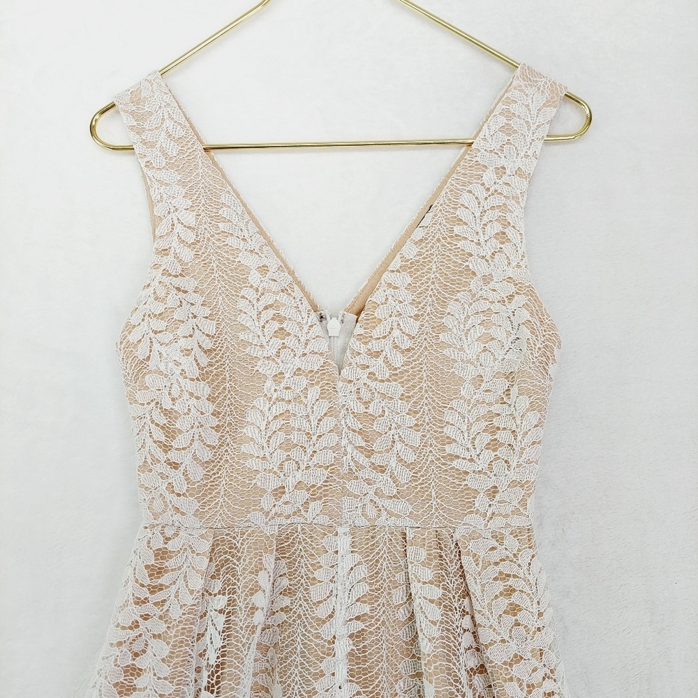 Lulus All of My Heart White Lace Skater Dress P6341 - Picture 4 of 9